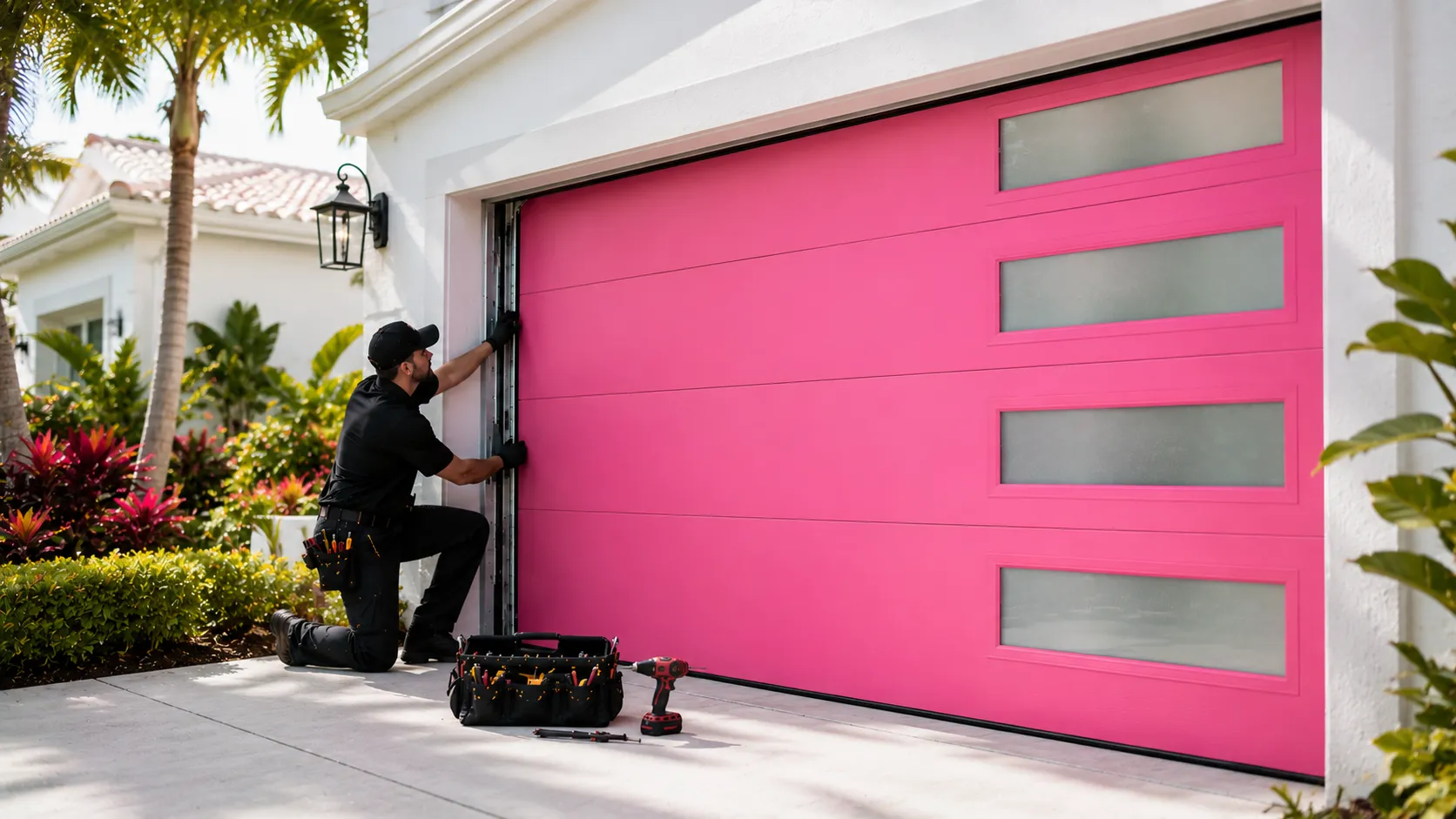 Garage door service in Prosper
