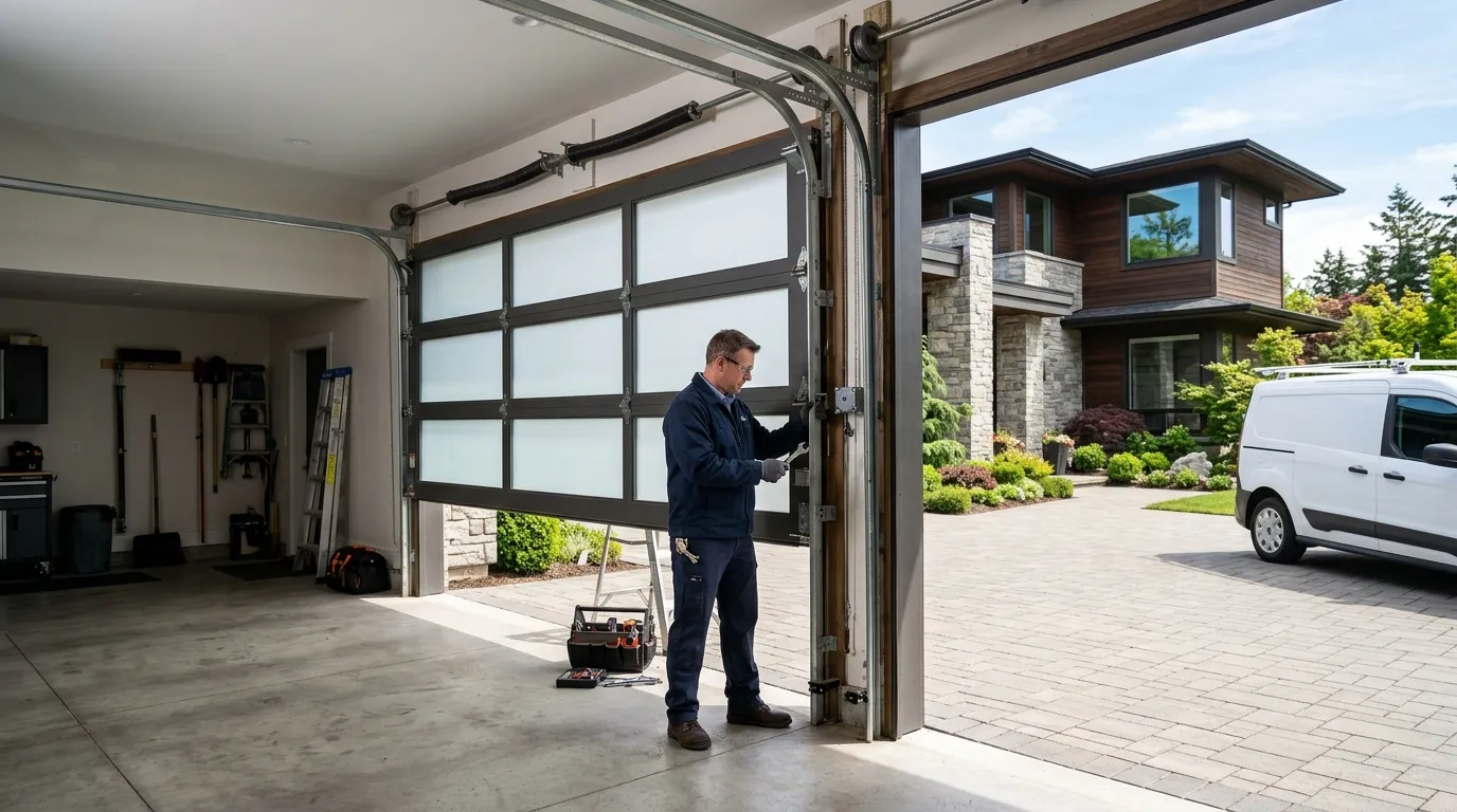 Commercial roll-up garage door